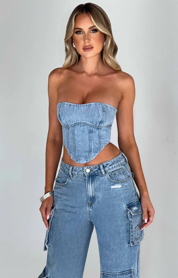 Denim Korsett Top™️