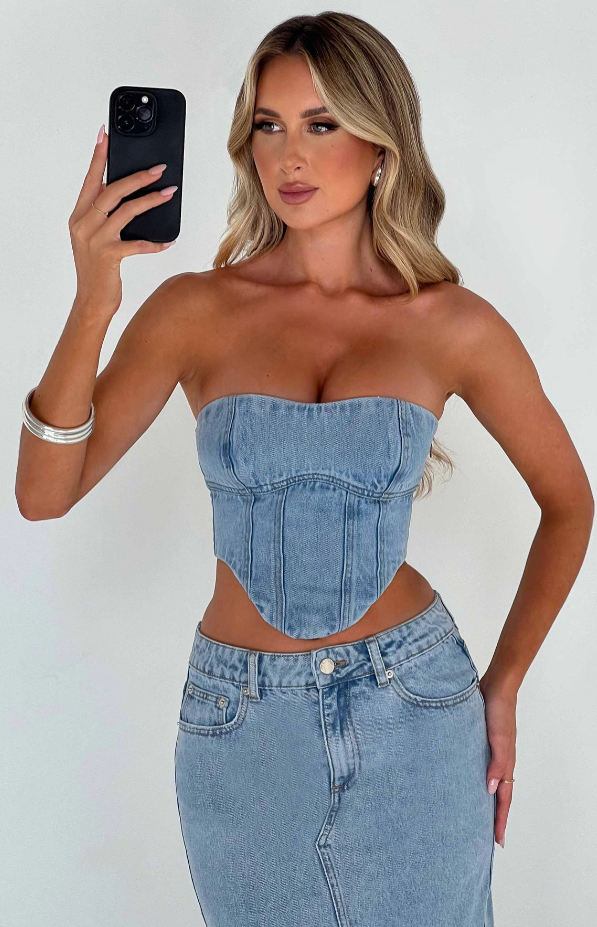 Denim Korsett Top™️