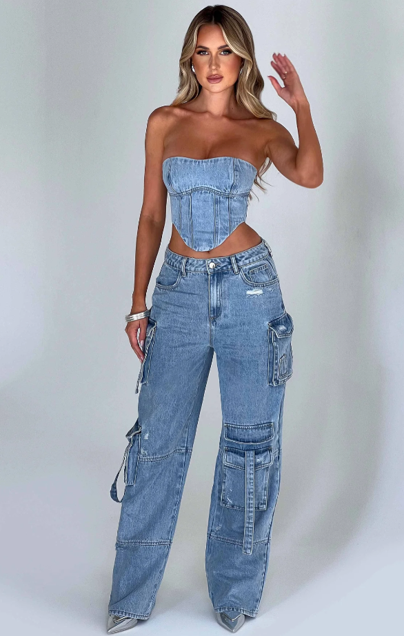 Denim Cargo Jeans™️