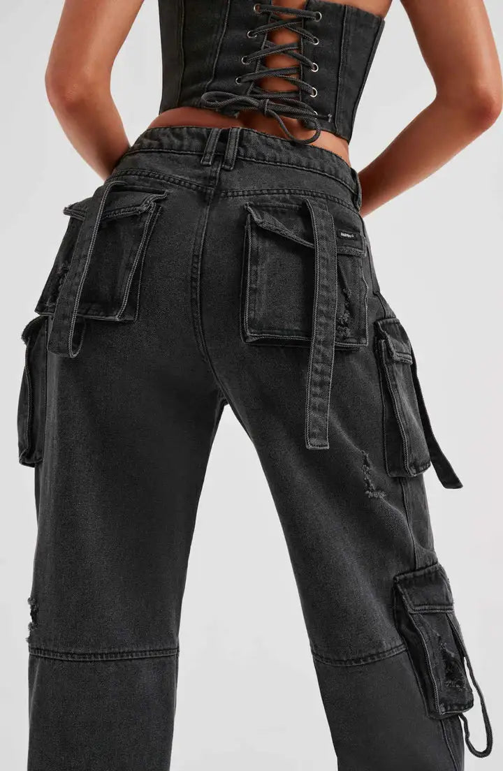 Denim Cargo Jeans™️