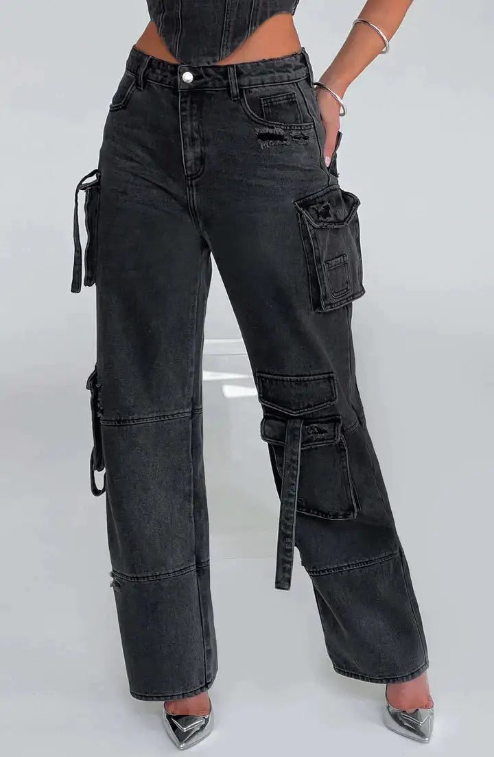 Denim Cargo Jeans™️