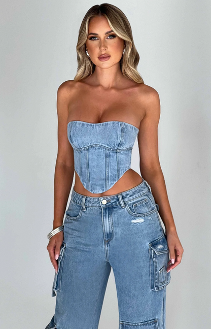 Denim Korsett Top™️