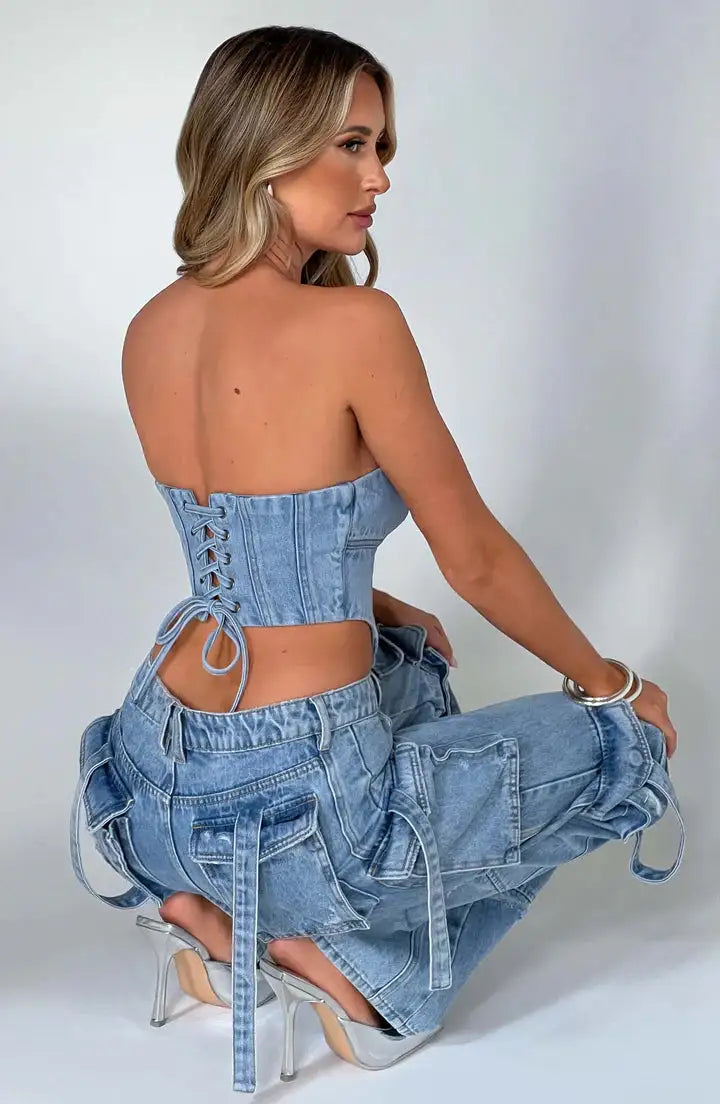 Denim Cargo Jeans™️