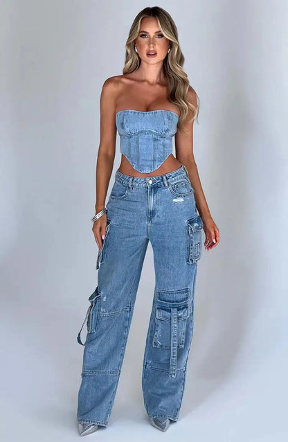 Denim Cargo Jeans™️